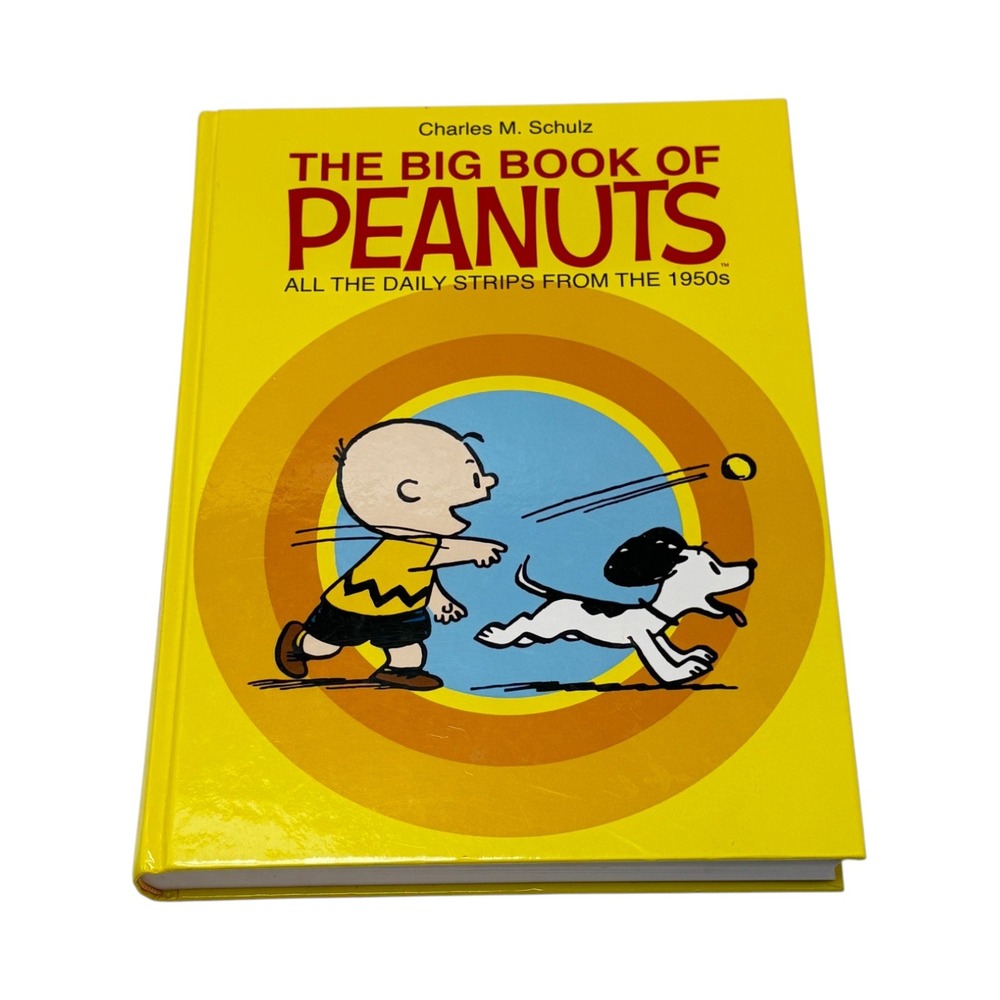 Peanuts The Big Book of Peanuts HC Book Schultz Yellow Comic Strips 1950s